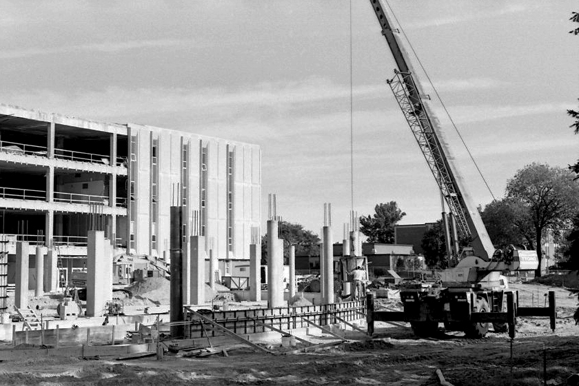 Park Library Exterior Construction