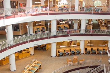 Photo of the interior of Park Library.