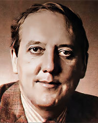 Headshot of James Wieghart, a greyscale newspaper clipping