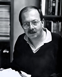 Headshot of Michael J. Petrick, a greyscale newspaper clipping