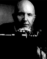 Headshot of Norris Ingells, a greyscale newspaper clipping