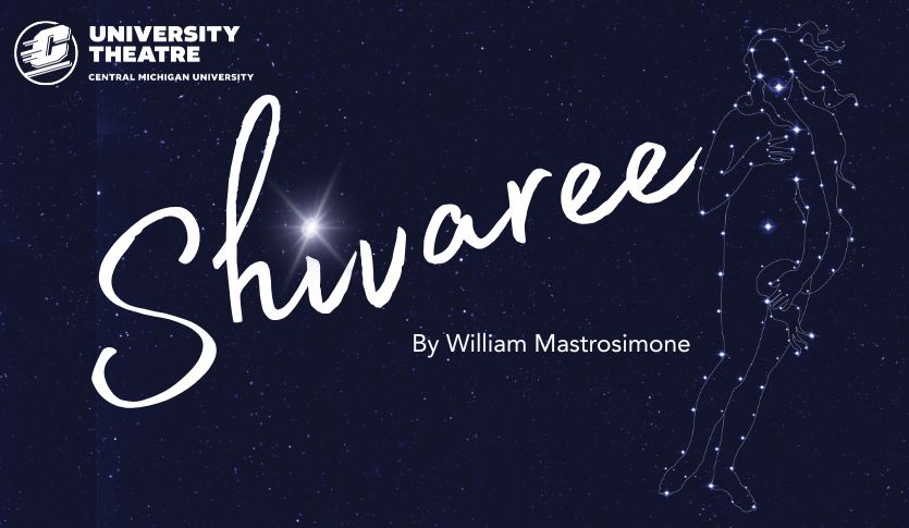 Shivaree title against a dark blue starry background with a constellation of The Birth of Venus
