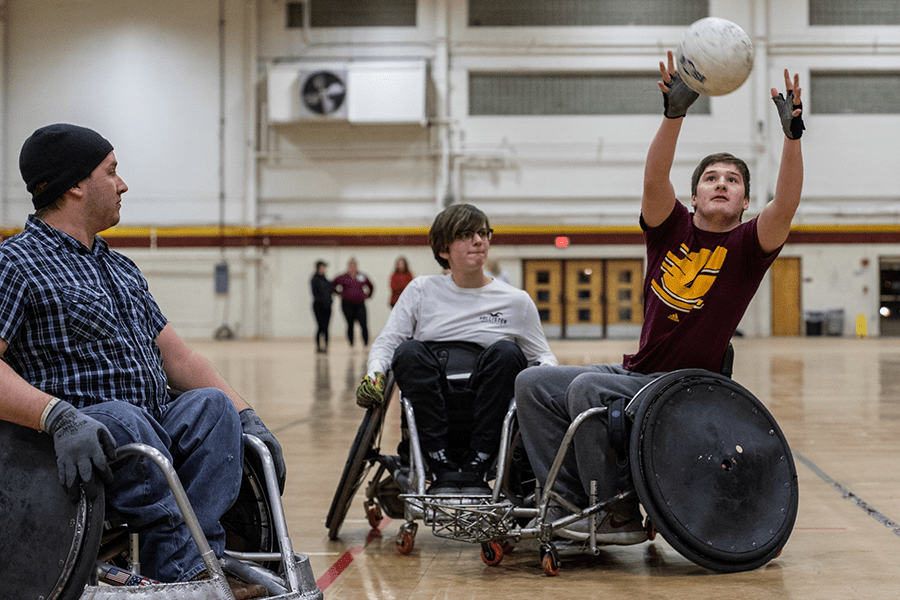 Therapeutic recreation wheelchair rugby