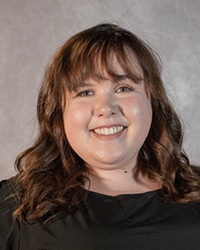 Closeup image of Emily Rambo wearing a black shirt