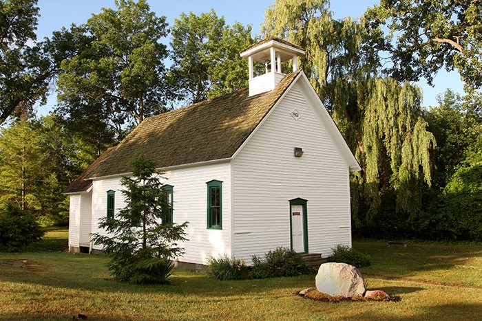 One-room schoolhouse on the campus of Central Michigan University