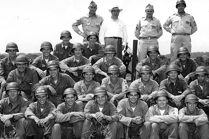 CMU Army ROTC first graduating class in 1954 at summer camp in Ft. Campbell, KY
