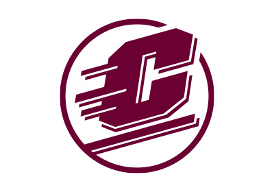 Central Michigan University Action C Circle in maroon color on a white background.