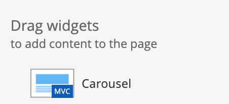 Screenshot of the carousel widget.