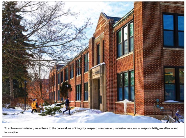 ImagewithCaption To achieve our mission, we adhere to the core values of integrity, respect, compassion, inclusiveness, social responsibility, excellence and innovation