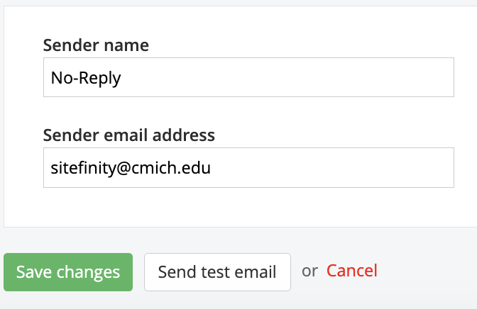 Screenshot of the forms confirmation responses screen.