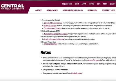 A screenshot of a webpage in Sitefinity showing the content block widget.