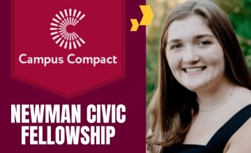 Brooke Gordon is named the CMU Campus Compact Newman Civic Fellow