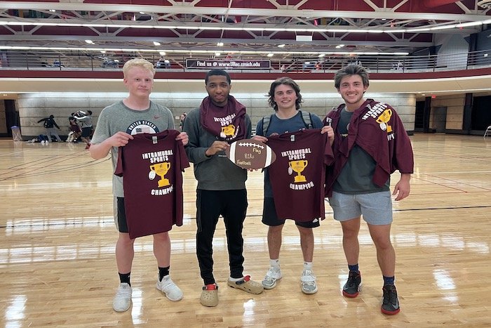 Intramural Sports indoor flag football champions.