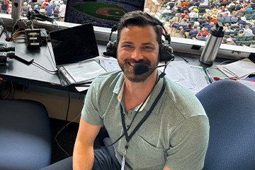 Jaksa in A's booth 360x240